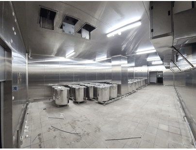 久久丫集團(tuán)（滁州/天津）食品加工中央廚房配套冷庫建造工程案例